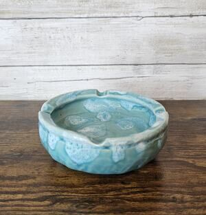 Vintage Original Dryden Turquoise Colored Ashtray
